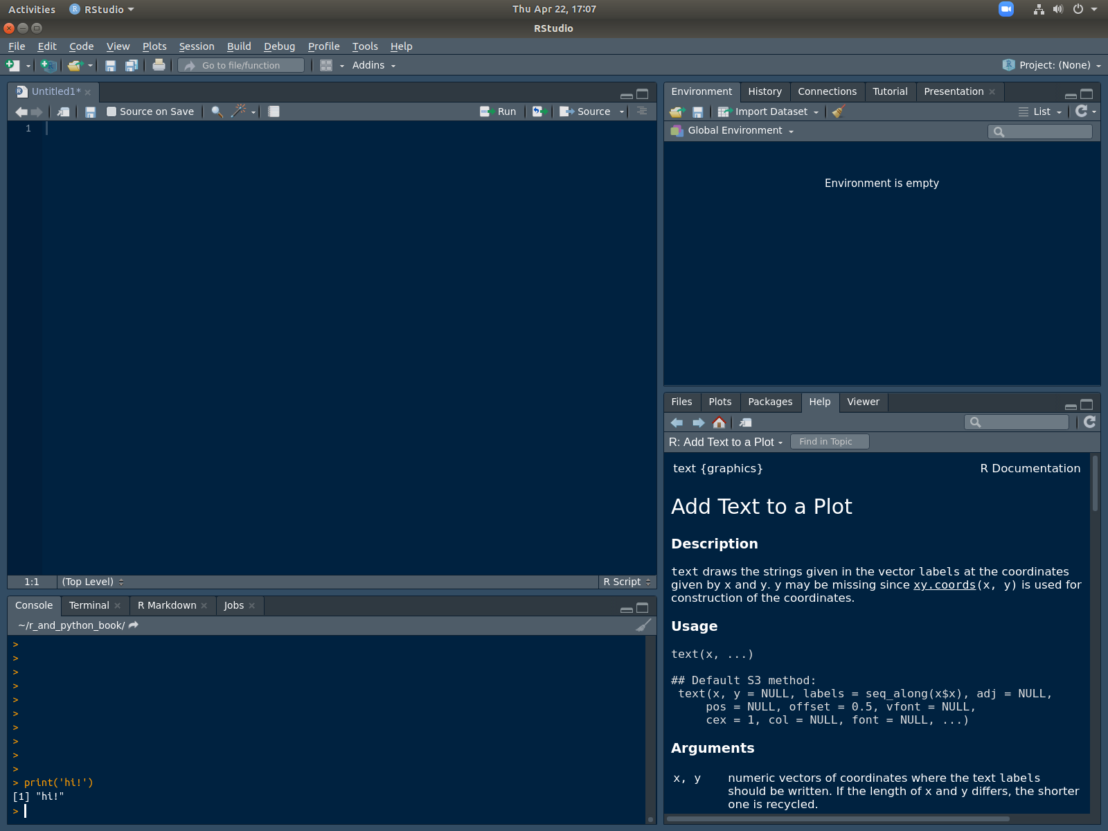 rstudio for python